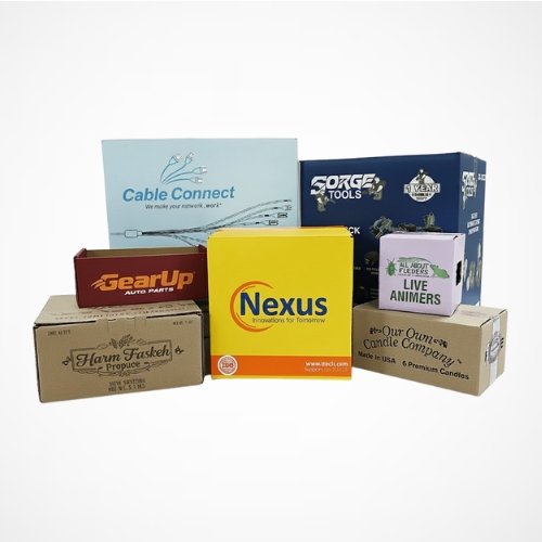 Branded corrugated box universal